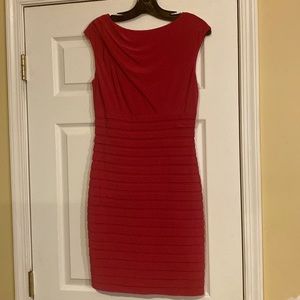 NWT! Adrianna Papell Cosmo pink Dahlia dress size 6. Great form fitting bodycon
